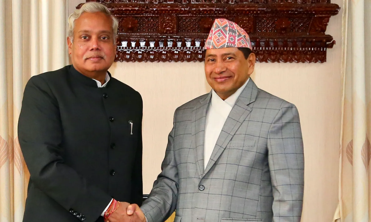 Indian Ambassador's Meeting with Foreign Minister Shrestha