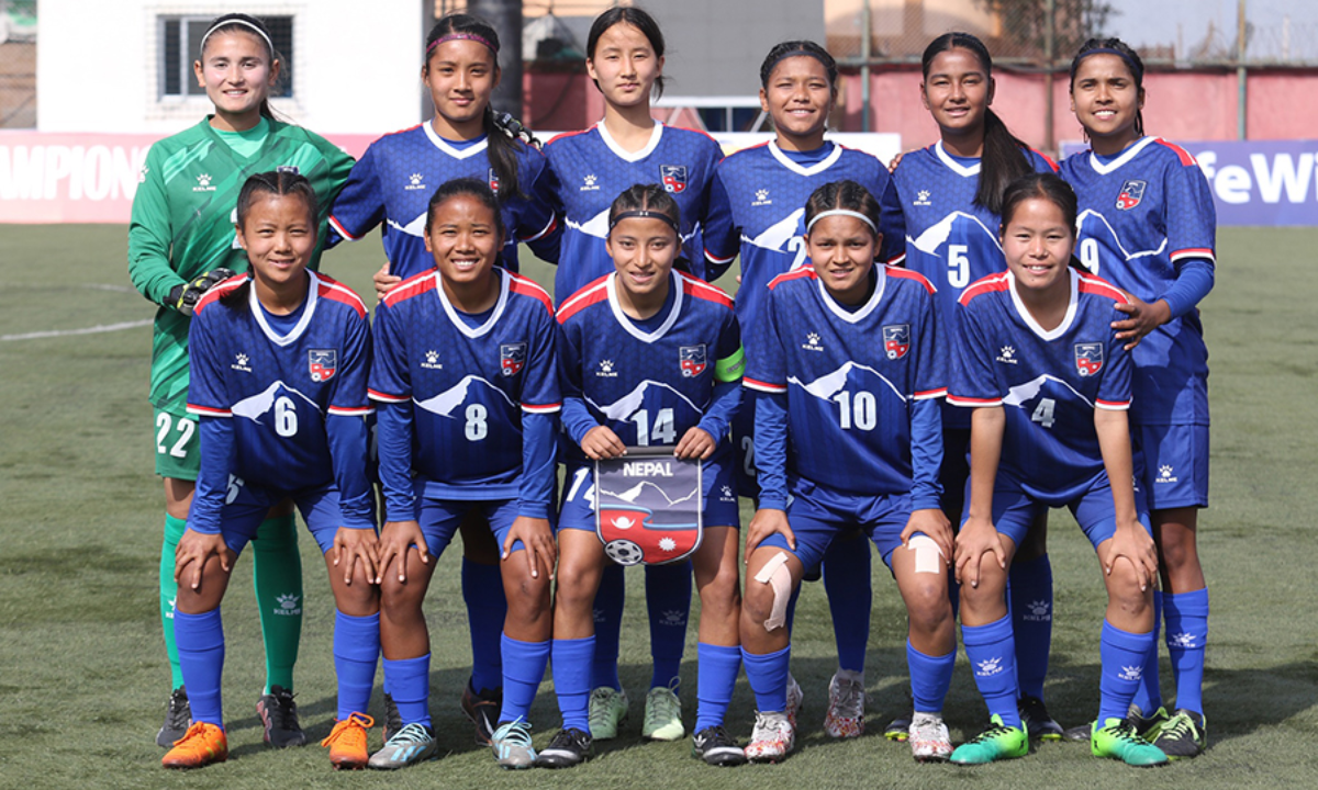 Nepal vs India U16 Saff women's championship