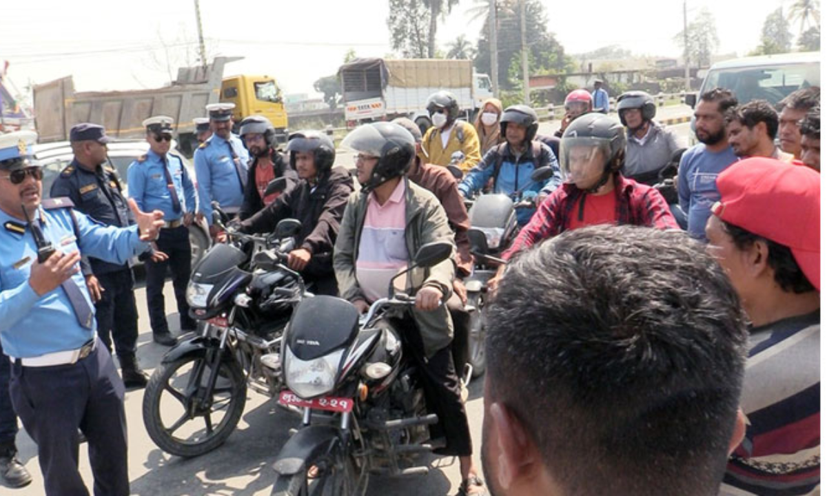 Rupandehi Traffic Police Introduces Campaign Promoting Lane Discipline