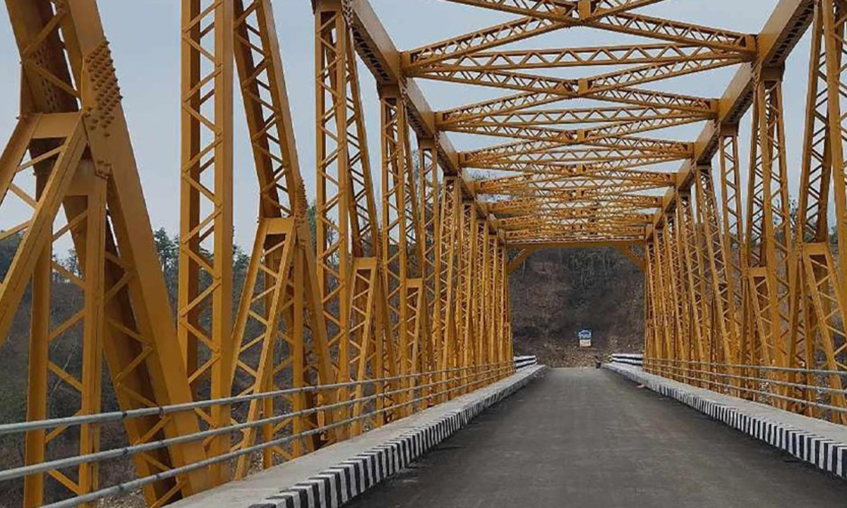 The construction of Concrete Bridge at Thimura has been completed