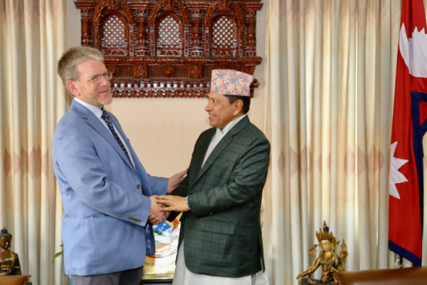 US Ambassador Thompson Meets with DPM Shrestha