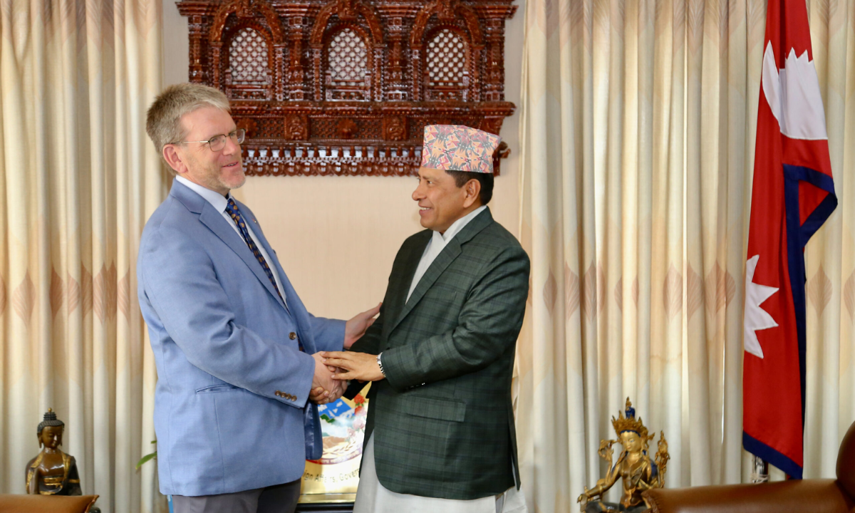 US Ambassador Thompson Meets with DPM Shrestha